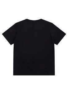Men's Cotton Blend T Shirt - Kami Stay Focus Printing - Fashionable Casual Wear, Breathable And Lightweight2026New T Shirt Breathable Stretch Fabric,Suitable For Summer Leisure T Shirt,Machine Washable,Suitable For Outdoor And Home Wear,T Shirt,Pattern Printing,Comfortable Fabric - Black - View 2