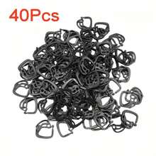 5/12/20/30/40/50/55/66Pcs Outdoor Gardening Shade Net Windproof Fixing Clips, Black Plastic C-Shaped Clamps, Greenhouse Sunshade Net Tarp Canvas Universal Installation Hooks, Anti-Detachment Quick Installation Accessories - Black - View 19