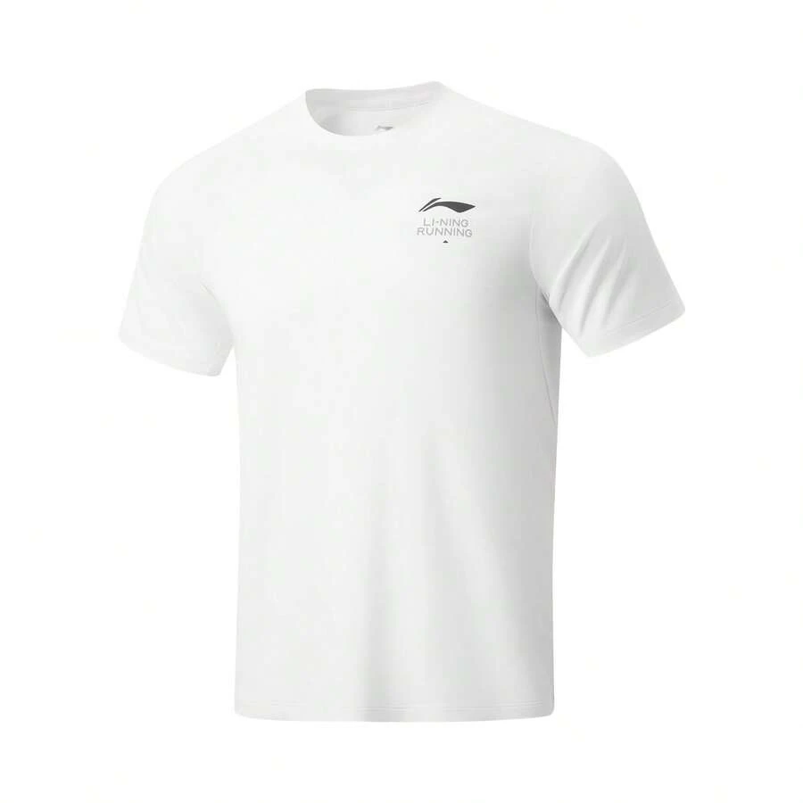 LI-NING Ice-Sensitive UV Protection T-Shirt, Men's Summer Breathable Running & Training Tee ATSW195 - White - View 1