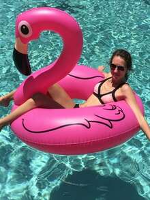 Summer Adult 120cm/90cm Unicorn Swim Ring, Flamingo Swim Ring, Thickened PVC Adult Swim Ring, Water Recreation Inflatable Unicorn Float, Inflatable Water Adult Swim Ring, Outdoor Party Entertainment, Inflatable Floating Boat, Inflatable Upright Swim Ring, Flamingo Inflatable Animal Model, Summer Outdoor Pool Party Floating Swim Ring, Hawaii Beach Party, Summer Essential, Photo Prop - Multiple Styles - View 7