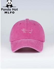 MLFO Topi Baseball Bergaya Baru dengan Bordir Motif Garis Dachshund, Topi Gaya Y2K, Topi Kasual Luar Ruangan yang Dapat Diatur, Cocok untuk Berbelanja, Berkemah, Liburan Pantai, dan Olahraga Luar Ruangan - Garis keturunan Dachshund - View 9