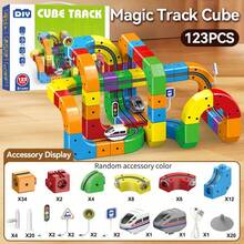 Electric High-Speed Rail Building Blocks, Mini Train, Children's Assembly Toy, Self-Propelled, STEAM Educational Model, Birthday Gift - Color - View 11