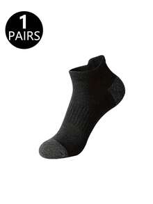 1/6/12/18 Pairs Men's Color Block Black & White Mid-Calf Socks, Sports Running Socks, Suitable For All Seasons - Multicolor - View 17