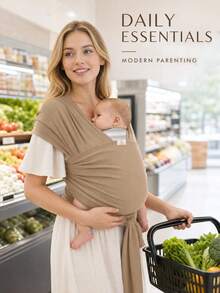 嬰兒背帶，適用於新生兒至幼兒 - 嬰兒背帶 - 嬰兒背帶 - 手持式嬰兒背帶 - 嬰兒背帶 - 適用於新生兒至幼兒，7-35 磅 - 嬰兒臀座 - 母嬰用品 - 適用於男孩和女孩 - 新生兒禮物 - 咖色 - 查看 5