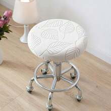 1PC Leaf Pattern Chair Cover, High-Quality Material, Fashionable Leaf Design, Easy To Remove And Install, Machine Washable And Hand Washable. Elastic Band Design, Chair Decoration, Chair Protective Cover, Stool Cover, Suitable For Home Decor, Commercial Space Decor - Multicolor - View 16