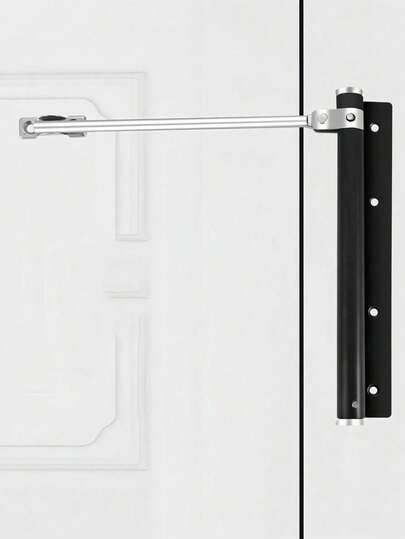Adjustable Spring Door Closer, Automatic Silent Door Closing Hinge, Heavy-Duty 80KG Capacity Door Closer For Home, Office & Commercial Use, Easy Install Quiet Door Self-Closing Mechanism,Easy Install Automatic Door Closer