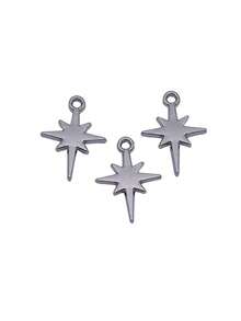 40pcs 15x11mm Starburst Star Charms Pendant For DIY Jewelry Making Necklace Keychain Phone Chain Bracelet Making Accessories Handmade Craft - Starlight - View 8
