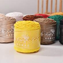 2mm/50m Simulated Leather Rope Weaving Rope, High-Quality Polyester Rope, Suitable For Hand Weaving, Crochet And Bohemian Style Decoration - Multicolor - View 4