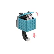 Cat Keychain Building Block Model, MOC Creative Building Blocks - DIY Desktop Ornament - Novelty Toy - Christmas/Thanksgiving Gift (For Boyfriend/Girlfriend) - Multicolor - View 7