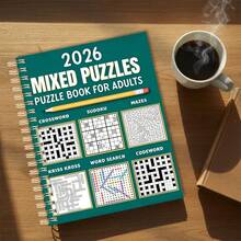 1PC A5 Paper Riddle Notebook Puzzle Collection, Including Riddles, Sudoku, Mazes, And Various Other Puzzle Games, With Detachable Pages, An Excellent Choice For Leisure, Suitable As A Gift (Pen Not Included) - Single Piece - View 3