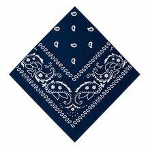 Printed Polyester Bandana Scarf In Various Colors - 1 Unit - Agua verde azul - Ver 2