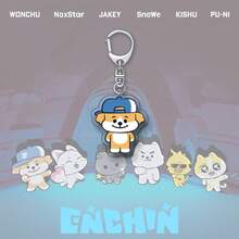En/Hypen Keychain, SUNGHOON, NIKI, JAKE Anime Cartoon Character Pendant, Backpack Charm, Bag Charm, Stress Relief Pendant, EN- Fan Collection Item, Birthday Gift, Holiday Gift For EN- Friends, Creative Gift - Multicolor - View 5