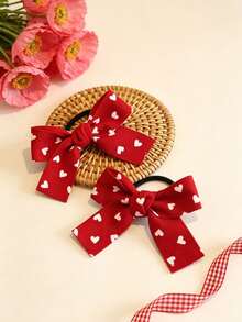 2pcs/Set Cute Alligator Hair Clips With Plaid Bows, Multiple Colors Available, Suitable For Daily Accessories - Multicolor - View 3