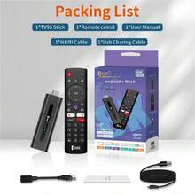 Android 14 TV Stick TV98 ATV Allwinner H313 Quad-Core HDR 10 4K Voice Remote 4G 5G Dual-Band WiFi HD Player IPTV TV Box - Black - View 10