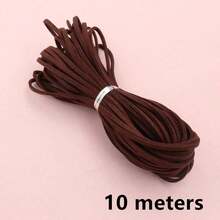10m 2.5mm 扁平仿麂皮編織繩，韓式天鵝絨皮革繩，DIY項鍊珠寶製作材料 - rope cords - 查看 31