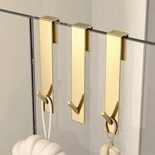 Stainless Steel Towel Hook, Shower Door Hook, Extended Length. No Drilling Or Adhesive Required. Perfect For Hanging Towels, Bathrobes, Clothes, And More. Ideal For Use In Bathrooms, Hotels, And Dormitories. A Great Gift Choice For Women. - Multicolor - View 8