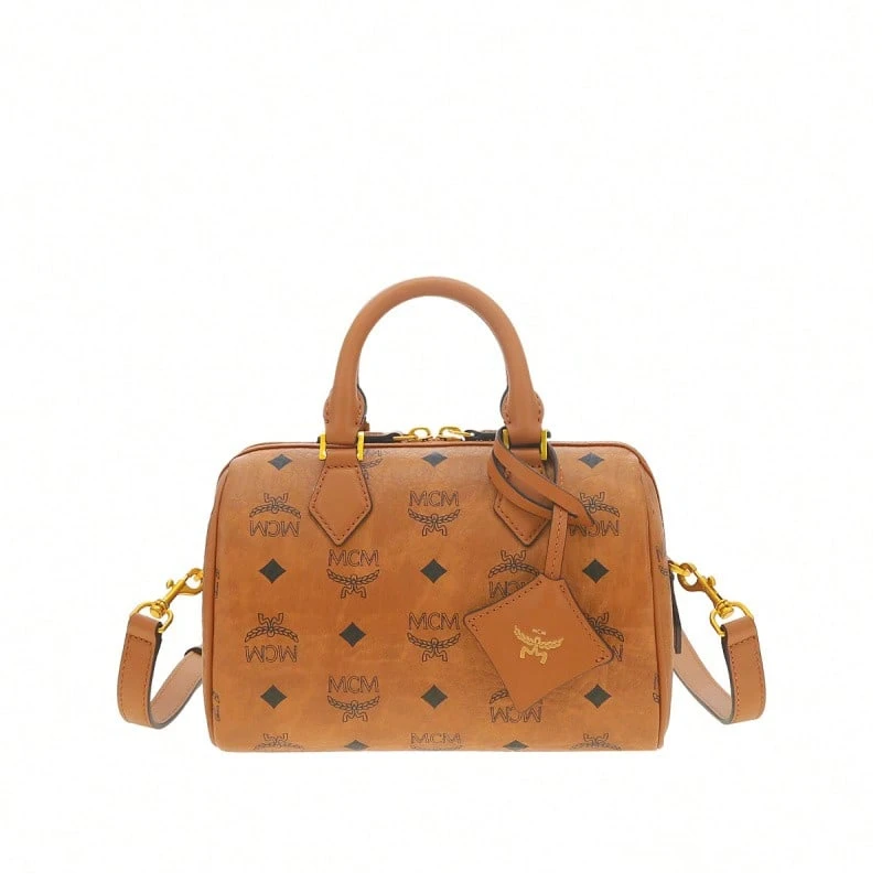 Mcm Ella Senior Visionary Lady Shoulder Strap Handbag - 干邑色MWBFAEA03CO001 - 查看 1