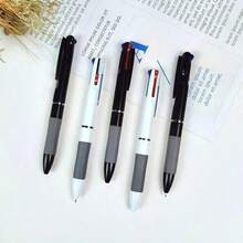 10/Set 3-In-1 Ballpoint Pen - 3 Color Retractable Pen -Smooth Writing, Ideal For Office Stationery And Fine Writing, Essential Office Supply | Ballpoint Pen Set |Smooth Writing Pen, Back To School - 3-color Pen [black + Blue + Red] - View 2