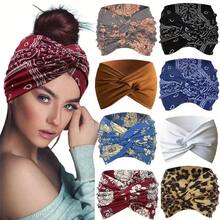 8pcs Bohemian Style Elastic Headbands, Suitable For Women, 5.5 Inch Stretchy Sports Headband Set, Polyester Hair Ties, Fashion Hair Accessories, No Feathers, Various Prints Summer Beach Hair Band Vacay Sweatband,Holiday,Travel,Festival,Birthday - Multicolor - View 12