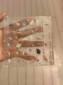 Acrylic Shell Display Box/Storage Box-High Transparency Strong Magnetic Design, Suitable For Storing Starfish, Shells, Earrings, Jewelry And Holiday Decorations. Combines Home Decor, Travel Essential And Graduation Gift Functions, Specially Designed For Micro Landscapes, Ideal Choice For Beach Travel Souvenirs. - Multicolor - View 9