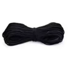 Silk Thread Satin Cord 2mm - 5 Meters Various Colors - 黑色 - 查看 4