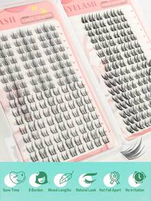 Libro de pestañas de 272 piezas, rizo C/D, gran cantidad, mejor calidad al precio talla grande bajo, nuevas pestañas DIY, esponjosas y suaves, pestañas postizas 3D de visón sintético, maquillaje, extensiones de pestañas, pestañas cortas, pestañas ligeras DIY, extensiones de pestañas postizas DIY en casa - Mezcla C/D - Ver 6