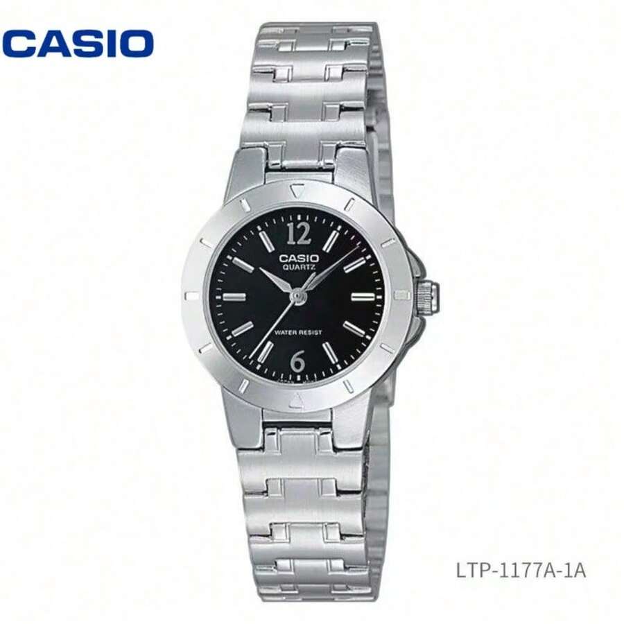 Casio Multi-Color Dial Watch, Slim Wrist Friendly Waterproof Quartz Watch, Fashion Versatile Wristwatch For Girls - one-size - View 1