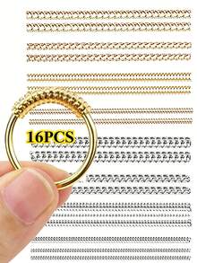 1/4/8/16pcs 4 Sizes Ring Size Adjusters, Adjustable Invisible Rubber Pads, Ring Size Adjustment Set, Suitable For Adjusting Loose Rings, Spacers, Size Adjusters, Spiral Silicone Tightening Set - Multicolor - View 13