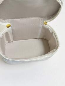 Tas Tangan Persegi Fashion Wanita, Tas Ponsel Selempang Elegan, Putih - Putih - View 10