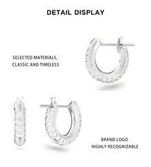 Swarovski Dextera Ladies Earrings 5446004 - 白金5446004 - 查看 6