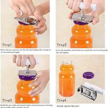2pcs Weak Grip Can Opener, Jar & Bottle Lid Opener Suitable For Elderly With Arthritis - View 4