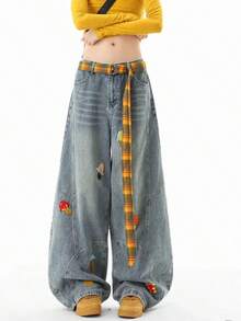 Women Pants - Blue - View 4