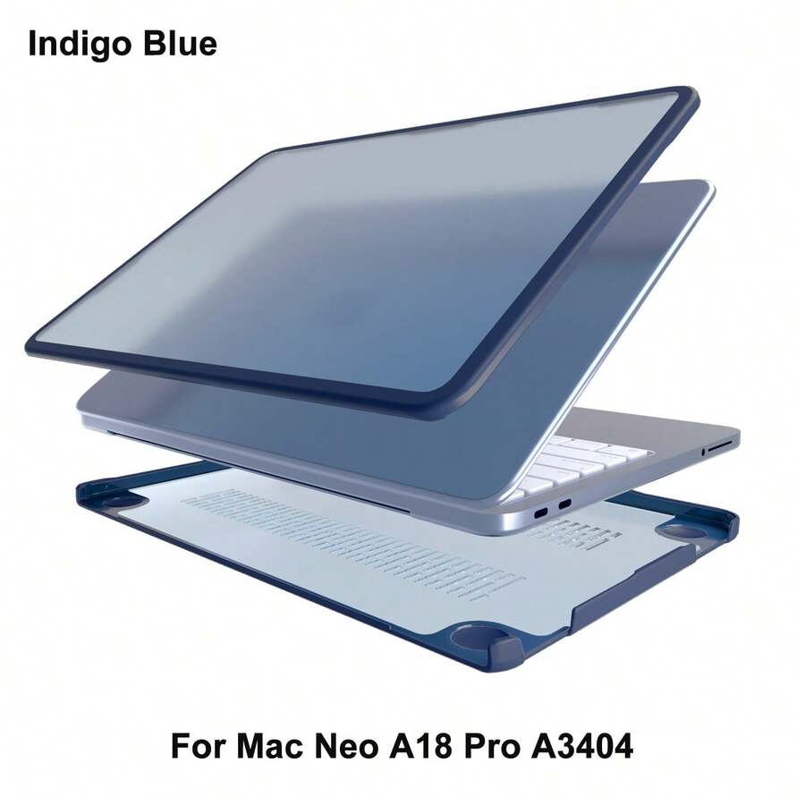 Anti-Crack Anti-Fingerprint Hard Shell Neo A18 Pro Protective Case TPU+PC Material Compatible With MacBook Neo A18 Pro 13-Inch 2026 Laptop Shell