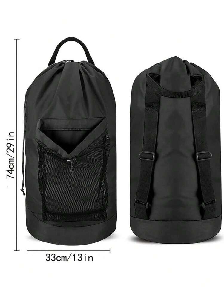 Tas/Ransel Laundry Perjalanan Kapasitas Ekstra Besar dengan Tali Bahu, Terbuat dari Kain Poliester Tahan Lama. Cocok untuk Berbagai Kesempatan, Termasuk Kamar Mandi, Kamar Tidur, Asrama, RV, dan Perjalanan. Sempurna juga untuk penggunaan di rumah, menyimpan pakaian dan pakaian dalam. Pilihan sempurna untuk perjalanan/asrama, dan barang wajib untuk musim kembali ke sekolah/wisuda. - MultiWarna - View 10