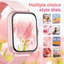 1pc Unisex High-Definition Touch Screen Comfortable Silicone Strap Smartwatch With Message Notification, Fitness Tracker, Calorie & Distance Tracking, Music Control, Remote Camera, Compatible With Smartphone, World Cup Party Sports Style - 彩色 - 查看 3