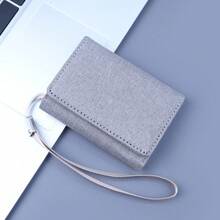 1 Pcs Quilted Snap Closure Wallet With Wrist Strap Multi Card ID Holder Purse For Men Travel Daily Outdoor Use - Multicolor - View 6