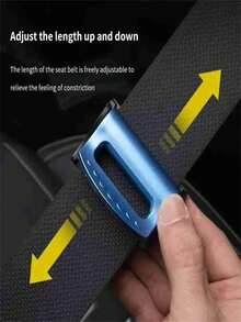 2pcs Universal Car Seat Belt Clips, Anti-Slip Seat Belt Buckle, Easy Clip-On Fixing Clip, Strong Car Seat Belt Fixing Clip - A - View 4