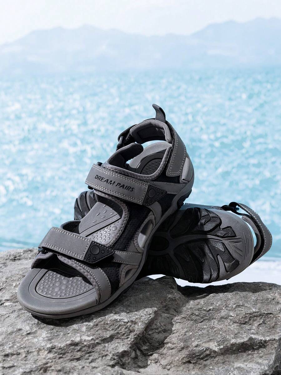 Men's Sandals Hiking Water Beach Sport Outdoor Athletic Arch Support Summer Sandals - 深灰色 - 查看 1