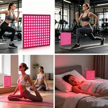 1 Set LED Red Light Beauty Device, 144 Beads, 660nm Wavelength, Brightening Dull Skin, Home Use USB Interface Red Light Beauty Device, Sports Light, Yoga Light - Red - View 1