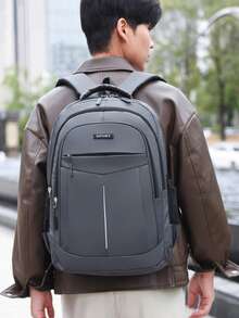 SHILAN Mochila para portátil de negocios & desplazamientos, diseño de múltiples compartimentos, mochila de gran capacidad de almacenamiento con tiras reflectantes para uso en oficina y viajes de negocios - Multicolor - Ver 9