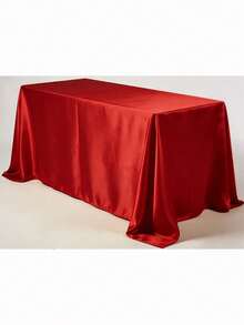 1 Pack Satin Tablecloth, 57x108 Inches, Multicolor Rectangular Tablecloth, Silky Fabric, Suitable For Rectangular Dining Table Party, Holiday Dinner, Wedding Banquet Decoration (Multiple Sizes Available) - Multicolor - View 54