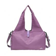 ALO Foldable Gym & Yoga Bag, Large Capacity Travel Tote Bag, Lightweight Multi-Purpose Shoulder Bag For Sports & Travel - Màu tím - Xem 6