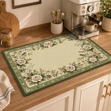 1pc Absorbent Drying Mat, Kitchen Decor Coffee Machine Mat, Handmade Coffee Pot Drip Tray, Kitchen Floor Mat, Table Mat, Kitchen Countertop Dish Drying Mat, Breakfast Mat, Heat Resistant Drip Tray With Non-Slip Backing, Diatomaceous Earth Drip Tray, Stain Hiding, Super Absorbent Kitchen Drip Tray, Easy To Clean Dish Rack Mat, Perfect For Kitchen, Dining Table, Coffee Shop, Bar, Holiday, Party, Home Decor, Holiday Gift - Multicolor - View 6
