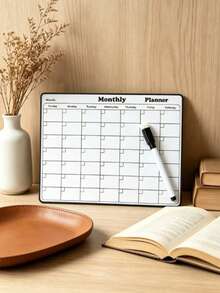 1 Stück abwischbarer Kühlschrankkalender, geeignet für Kühlschrank, Whiteboard, abwischbarer Kalender, wiederverwendbar, leicht zu reinigen, mit wöchentlichem und monatlichem Design, sehr praktisch für die Zeitplanung, geeignet für Büro, Zeitplanung zu Hause, nützliches magnetisches Kalenderset für Zuhause - Mehrere Spezifikationen - Übersicht 11