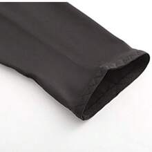 1pc Golf Sun Protection Arm Sleeves, Elastic Moisture-Wicking Breathable Unisex Outdoor Sports Cycling Sunshade Sleeves - Black - View 6