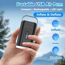 Portable Electric Air Pump For Inflatable Pool Floats And Swim Rings, Fast Inflation And Deflation, Multiple Nozzles - Portable Air Compressor - View 3