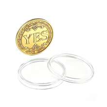 Yes 或 No 決定硬幣，附透明收納盒的金屬紀念幣，派對猜謎遊戲，幸運硬幣禮物，紀念幣，適合週年紀念、生日，給男朋友、丈夫和妻子的禮物 - A - 查看 8