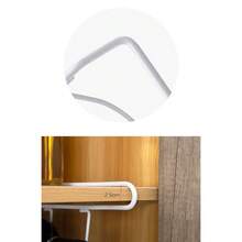 1 pieza Estante y gabinete de almacenamiento para vino, soporte para botellas de vino y agua para refrigerador, estante colgante deslizante de hierro, estante de exhibición y almacenamiento de vino, adecuado para el hogar, bar y encimera de cocina de despensa, suministros de cocina - Blanco - Ver 9