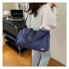 ALO Foldable Gym & Yoga Bag, Large Capacity Travel Tote Bag, Lightweight Multi-Purpose Shoulder Bag For Sports & Travel - 深藍色 - 查看 2