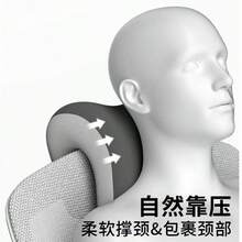 1pc Adjustable Office Chair Headrest Support Cushion - Multicolor - View 2